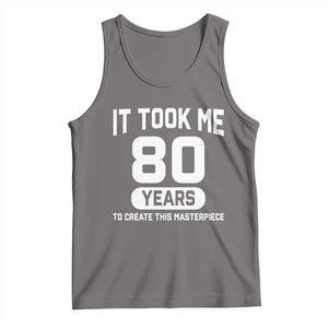 80th Birthday Tank Top To Create This Masterpiece 80 Year Old Gift TS10 Deep Heather Print Your Wear