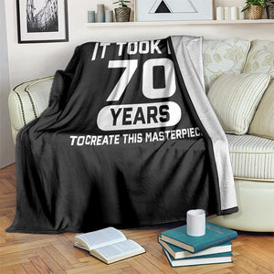 70th Birthday Throw Blanket To Create This Masterpiece 70 Year Old Gift TS10 Print Your Wear