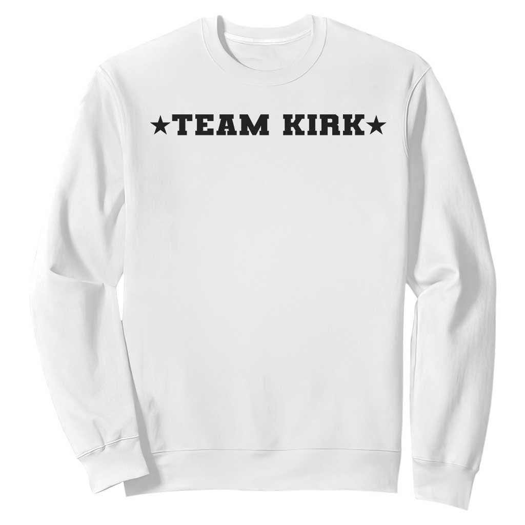 Team Kirk Sweatshirt Last Name Funny Surname Team Kirk Family Reunion TS10 White Print Your Wear