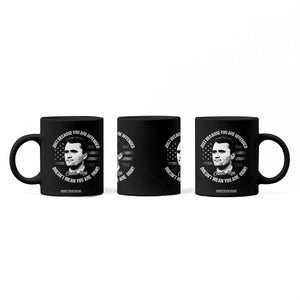 Charlie Kirk Coffee Mug Free Speech Retro USA Flag TS10 Print Your Wear