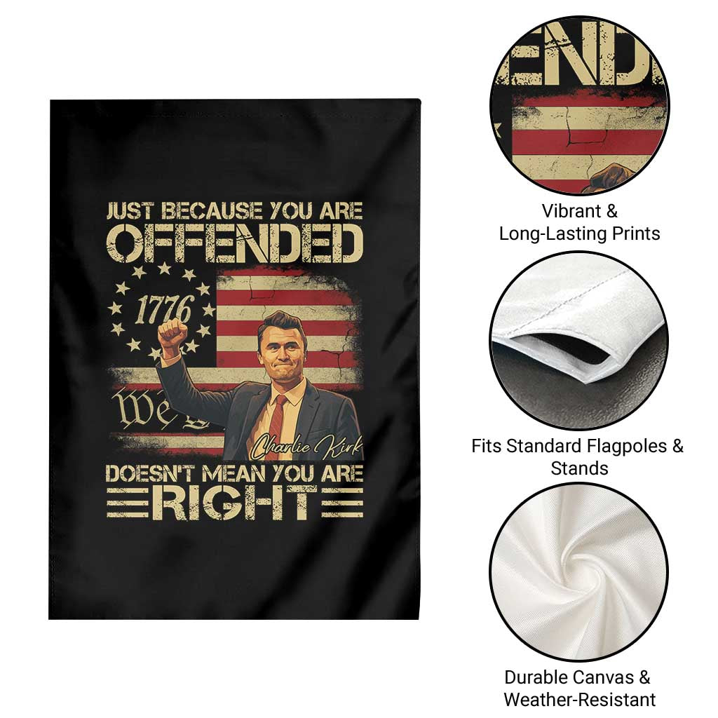 Charlie Kirk Memorial Garden Flag Freedom Commemorative USA Flag Tribute TS10 Print Your Wear