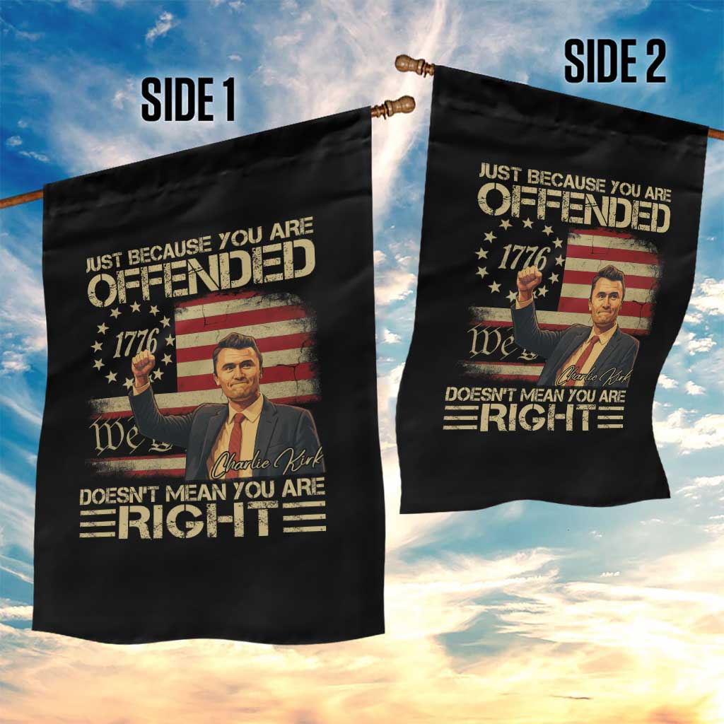 Charlie Kirk Memorial Garden Flag Freedom Commemorative USA Flag Tribute TS10 Print Your Wear