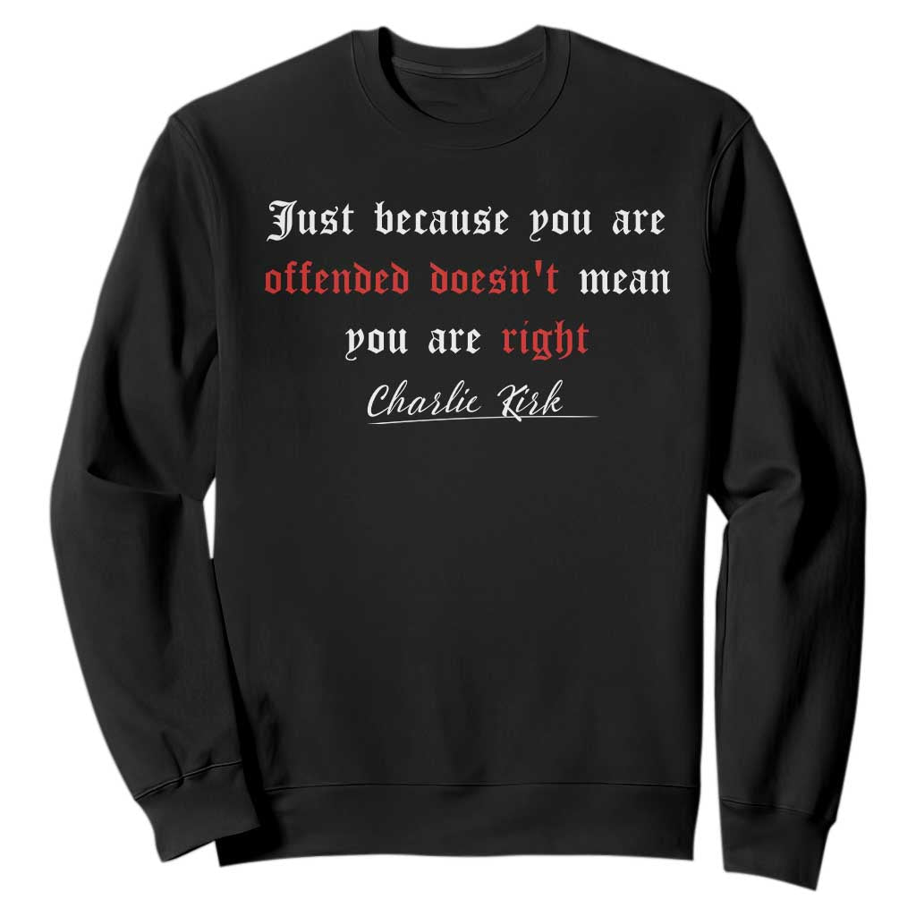 Charlie Kirk Sweatshirt True Patriot Tribute Freedom Conservative Supporter TS10 Black Print Your Wear
