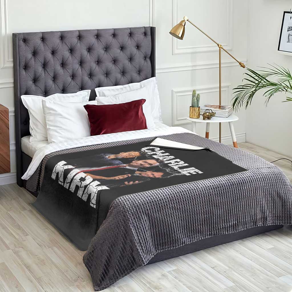 Charlie Kirk Throw Blanket Freedom Speech A True Patriot Tribute Bootleg TS10 Print Your Wear