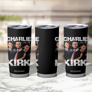 Charlie Kirk Tumbler Cup Freedom Speech A True Patriot Tribute Bootleg TS10 Print Your Wear