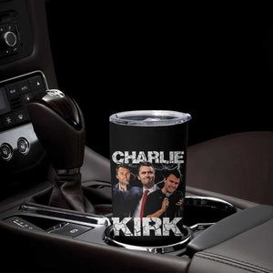 Charlie Kirk Tumbler Cup Freedom Speech A True Patriot Tribute Bootleg TS10 Print Your Wear