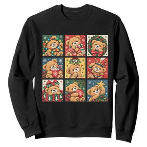 Cute Christmas Teddy Bear Sweatshirt Winter Animal Cozy Aesthetic Graphic