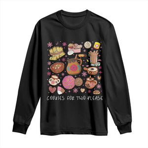 Mexican Christmas Pregnancy Announcement Long Sleeve Shirt Cookies For Two Please Xmas Maternity Gift TS10 Black Print Your Wear