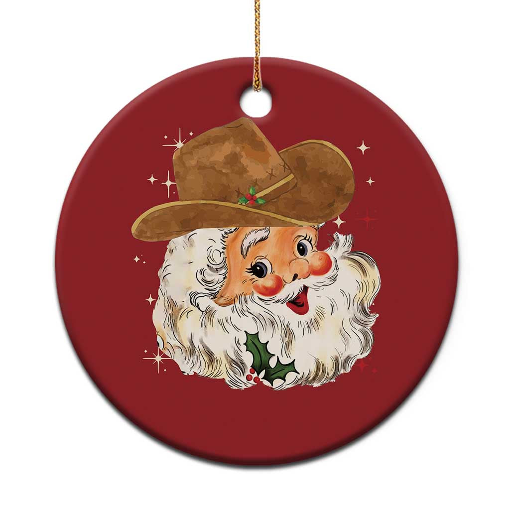 Cowboy Christmas Ornament Santa Claus Vintage 90s Western Country Music Outfit TS10 Print Your Wear