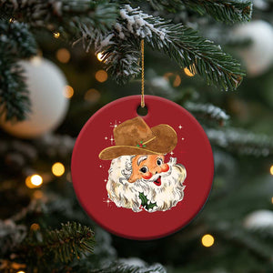 Cowboy Christmas Ornament Santa Claus Vintage 90s Western Country Music Outfit TS10 Print Your Wear