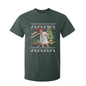 Funny Christmas Trump T Shirt For Kid Sorry Merica Is Full Ugly Xmas TS10 Dark Forest Green Print Your Wear