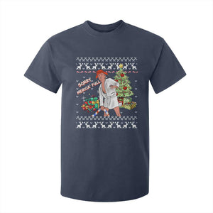 Funny Christmas Trump T Shirt For Kid Sorry Merica Is Full Ugly Xmas TS10 Navy Print Your Wear