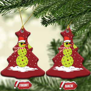 Pickleball Christmas Ornament Santa Hat Snowman Xmas TS10 Christmas Tree Red Print Your Wear