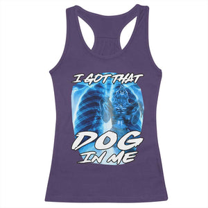I Got That Dog In Me Wolf Alpha Racerback Tank Top Xray Werewolf TS10 Purple Print Your Wear