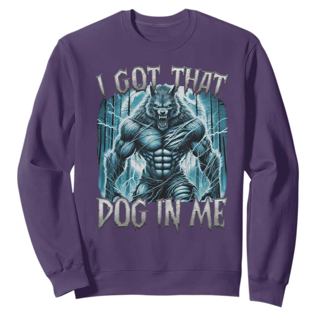 I Got That Dog In Me Wolf Alpha Sweatshirt TS10 Purple Print Your Wear