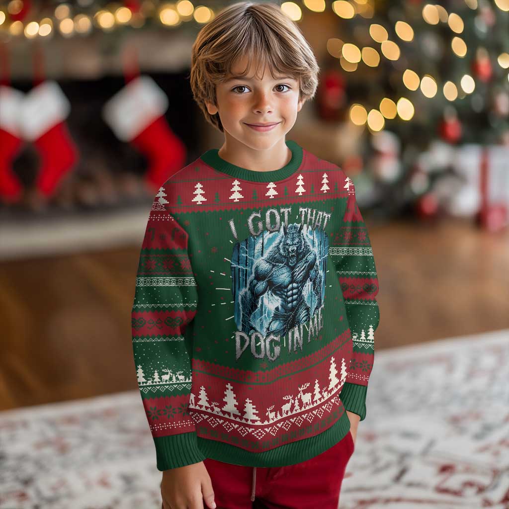 I Got That Dog In Me Wolf Alpha Knit Sweatshirt TS10 Christmas Print Your Wear