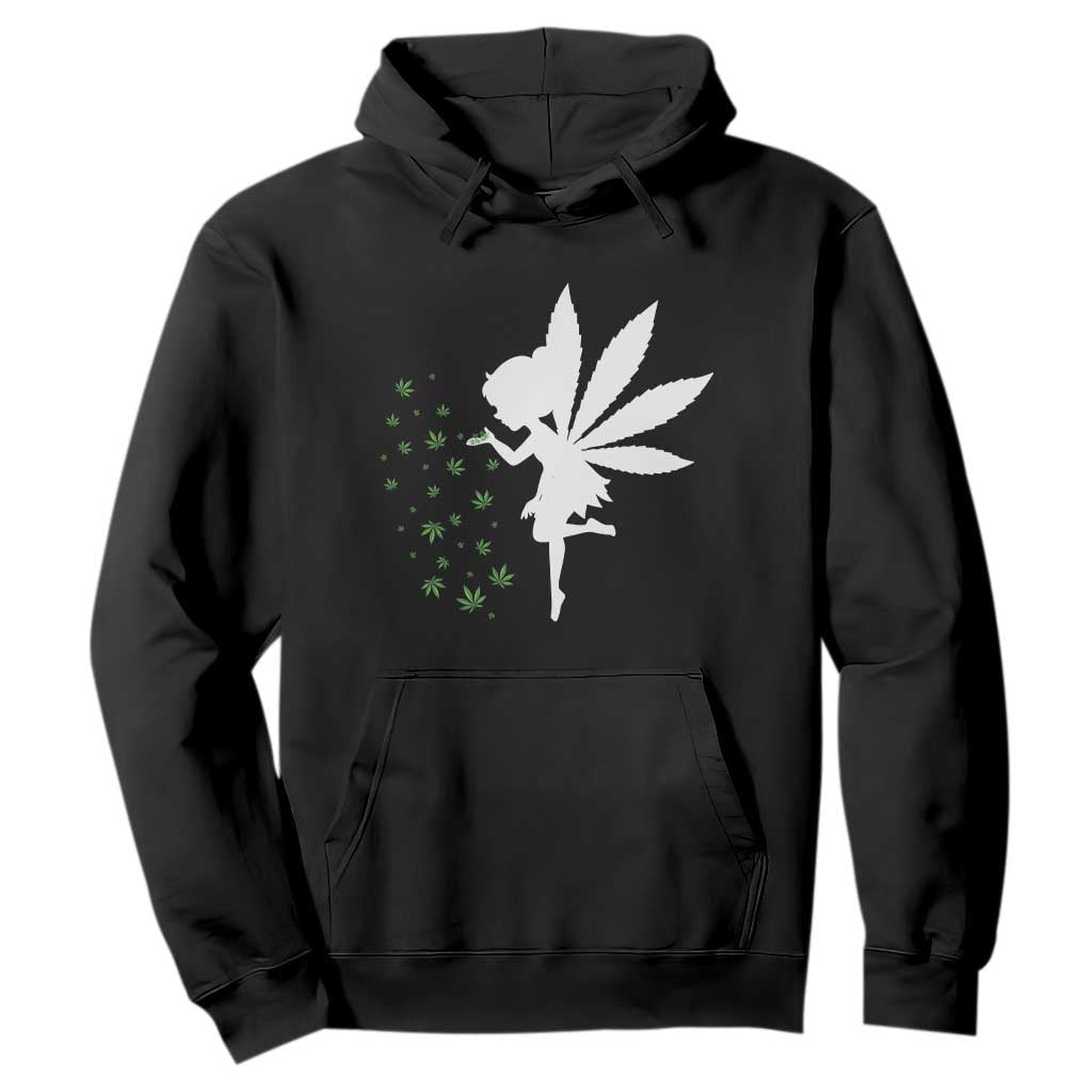 Marijuana Hoodie Weed Fairy Fantasy Leaf Stoner Pot Smoker Cannabis TS10 Black Print Your Wear