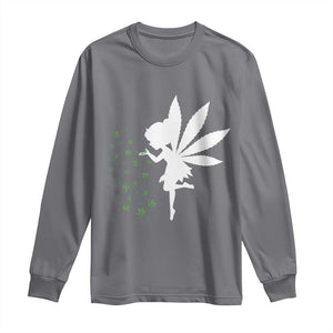 Marijuana Long Sleeve Shirt Weed Fairy Fantasy Leaf Stoner Pot Smoker Cannabis TS10 Charcoal Print Your Wear