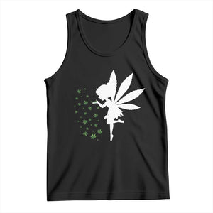 Marijuana Tank Top Weed Fairy Fantasy Leaf Stoner Pot Smoker Cannabis TS10 Black Print Your Wear
