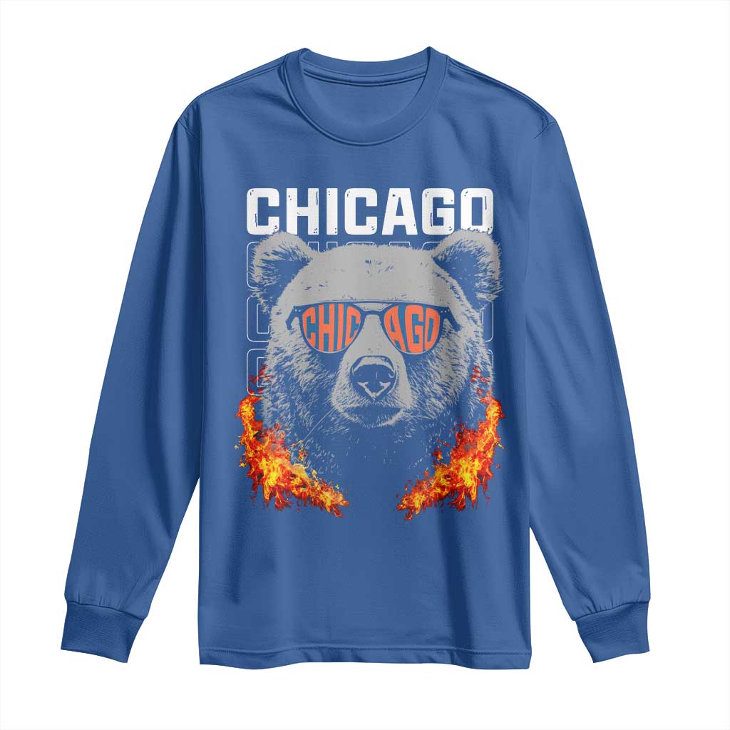 Vintage Retro BF Long Sleeve Shirt Football Lover TS10 Royal Blue Print Your Wear