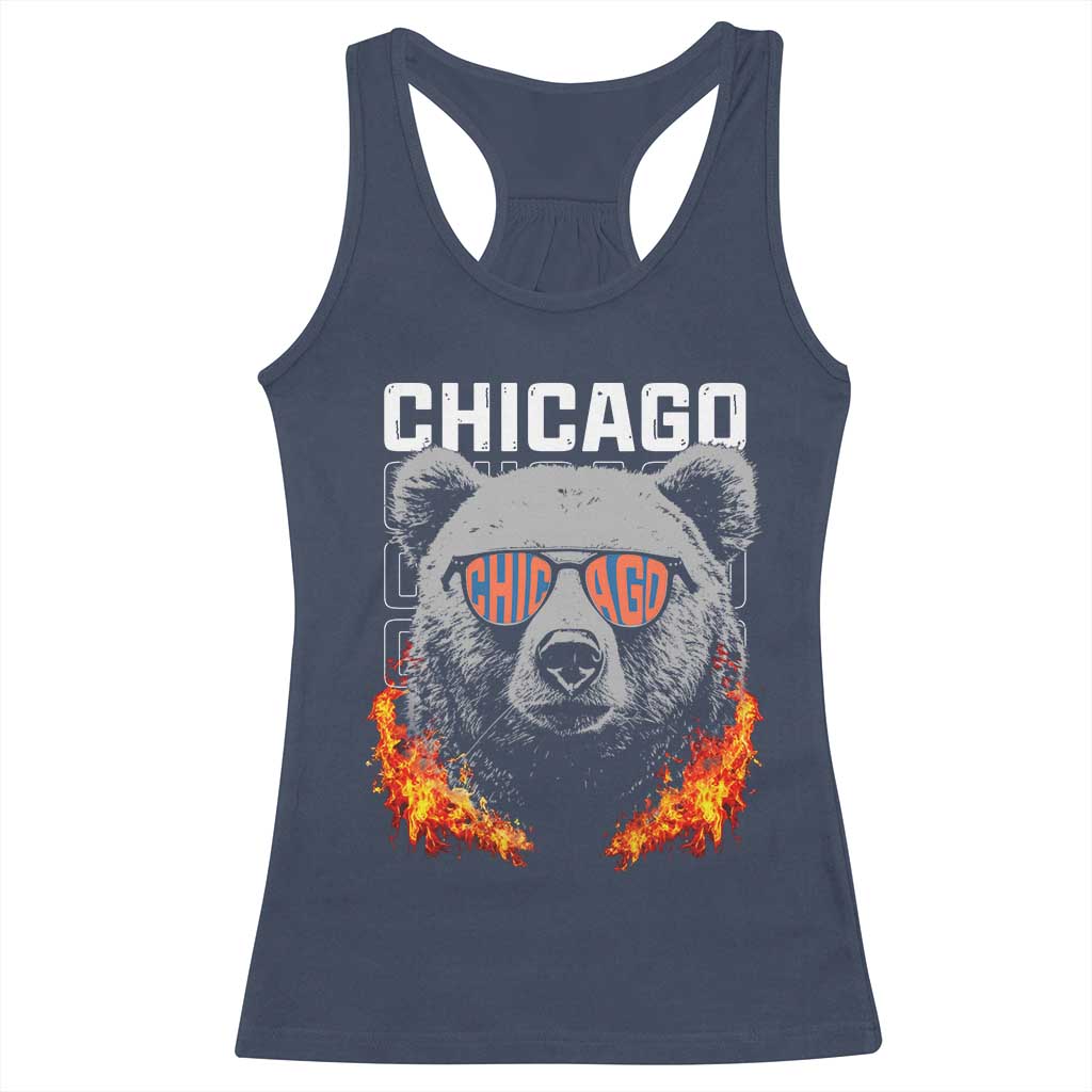 Vintage Retro BF Racerback Tank Top Football Lover TS10 Navy Print Your Wear