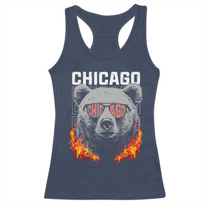 Vintage Retro BF Racerback Tank Top Football Lover TS10 Navy Print Your Wear