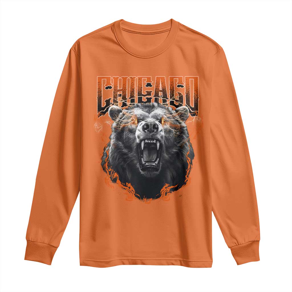 Vintage CFB Long Sleeve Shirt Retro Graphic Streetwear Bootleg TS10 Orange Print Your Wear