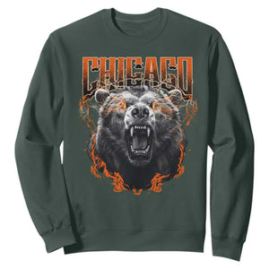 Vintage CFB Sweatshirt Retro Graphic Streetwear Bootleg TS10 Dark Forest Green Print Your Wear
