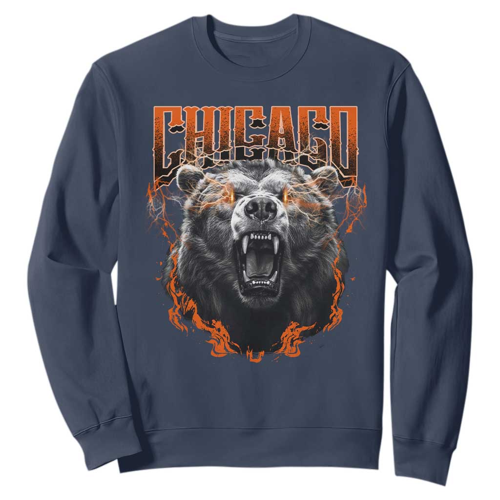 Vintage CFB Sweatshirt Retro Graphic Streetwear Bootleg TS10 Navy Print Your Wear