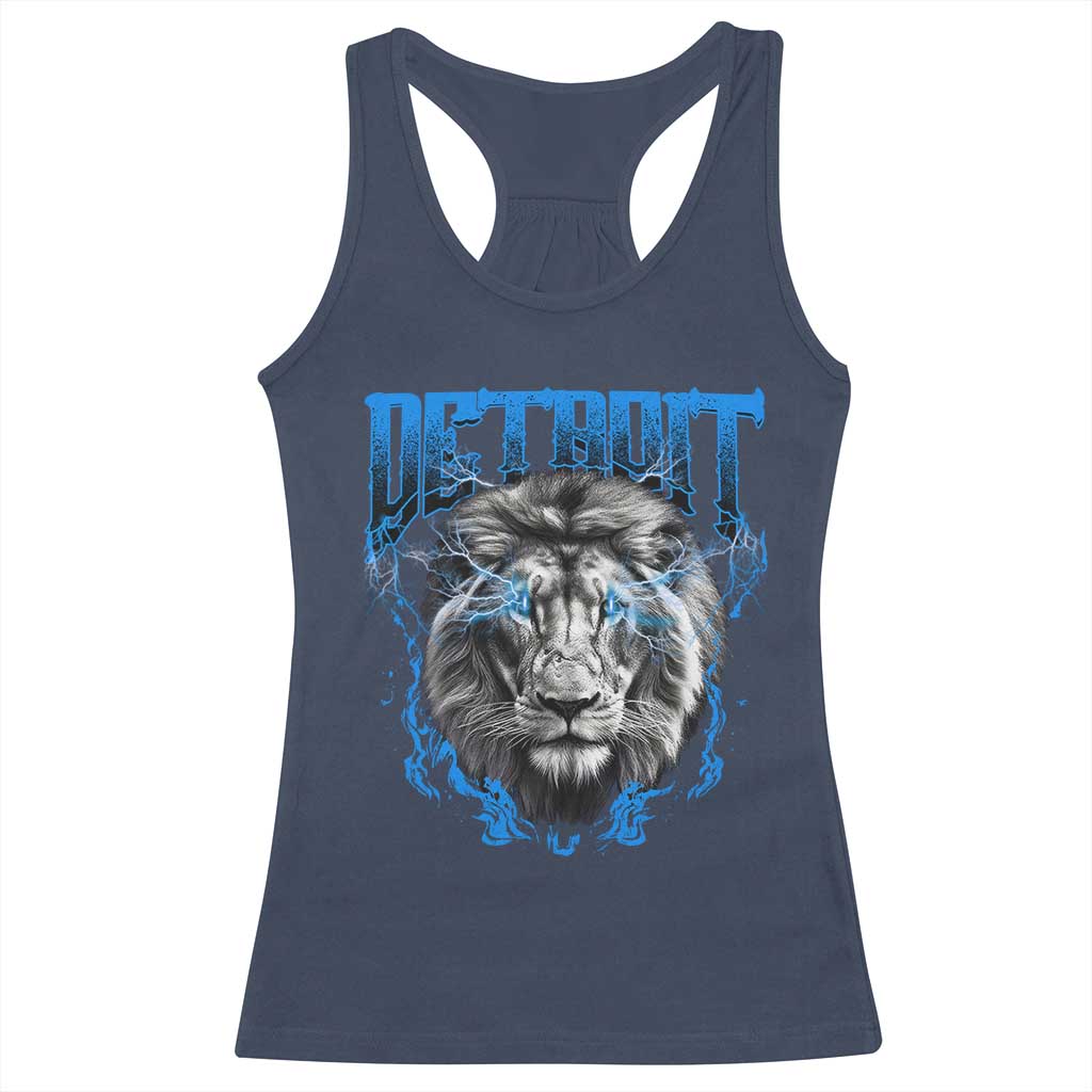 LF Game Day Racerback Tank Top Football Fan Apparel TS10 Navy Print Your Wear