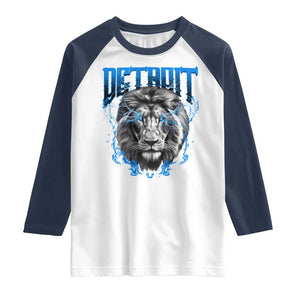LF Game Day Raglan Shirt Football Fan Apparel TS10 White Navy Print Your Wear