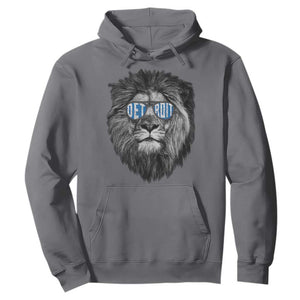 Lion Lovers Hoodie Wearing Glasses Retro Vintage Style Detroit Fan TS10 Charcoal Print Your Wear