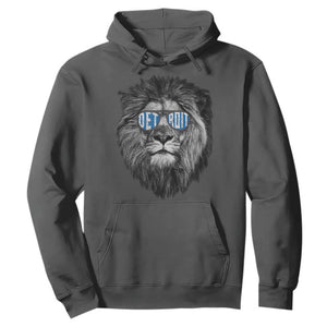 Lion Lovers Hoodie Wearing Glasses Retro Vintage Style Detroit Fan TS10 Dark Heather Print Your Wear