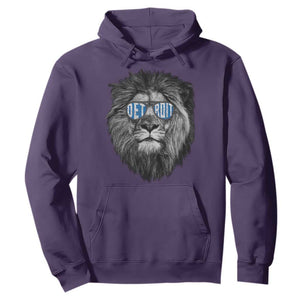 Lion Lovers Hoodie Wearing Glasses Retro Vintage Style Detroit Fan TS10 Purple Print Your Wear