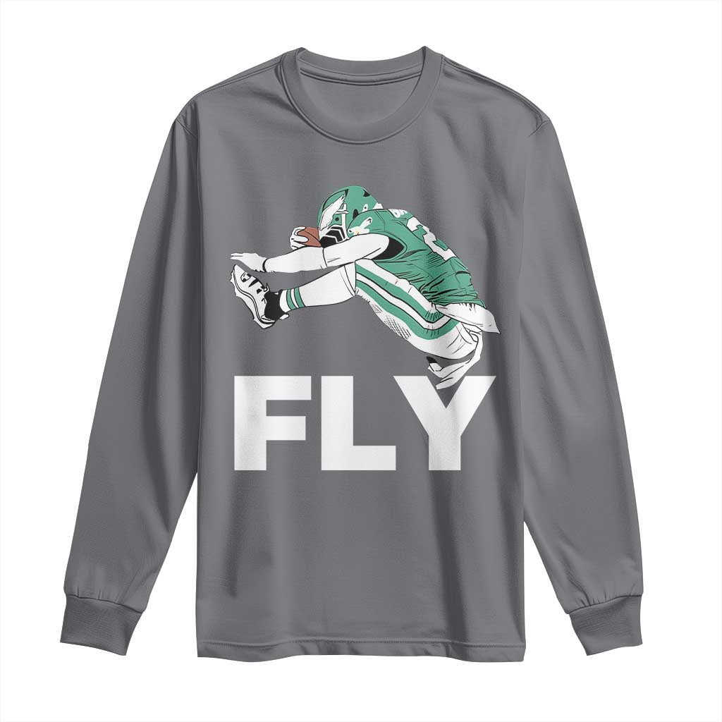 EF Game Day Long Sleeve Shirt Retro Sports Fan TS10 Charcoal Print Your Wear