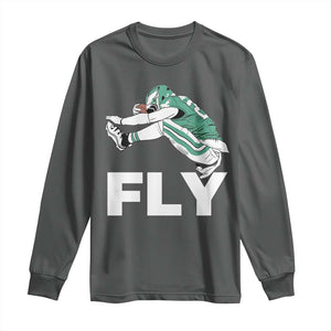 EF Game Day Long Sleeve Shirt Retro Sports Fan TS10 Dark Heather Print Your Wear