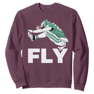 EF Game Day Sweatshirt Retro Sports Fan TS10 Maroon Print Your Wear
