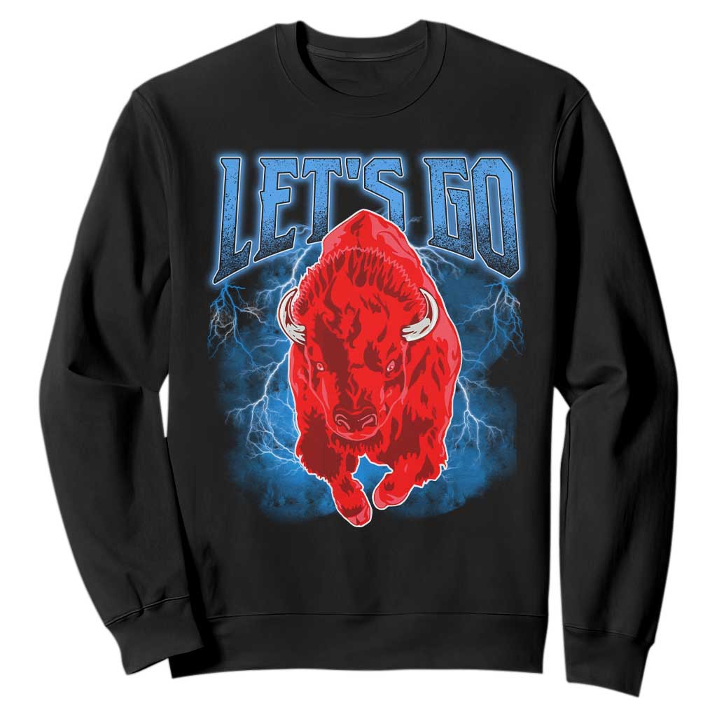 Let's Go BFB Sweatshirt Western New York WNY Pride Mafia Gift TS10 Black Print Your Wear
