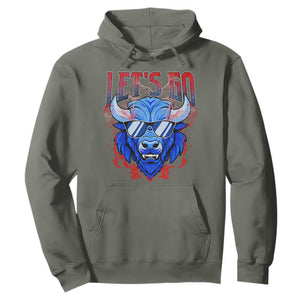 Let's Go Buffalo Hoodie Fan Apparel WNY Pride TS10 Military Green Print Your Wear