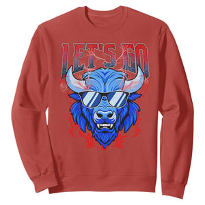 Let's Go BFB Sweatshirt Fan Apparel WNY Pride TS10 Red Print Your Wear