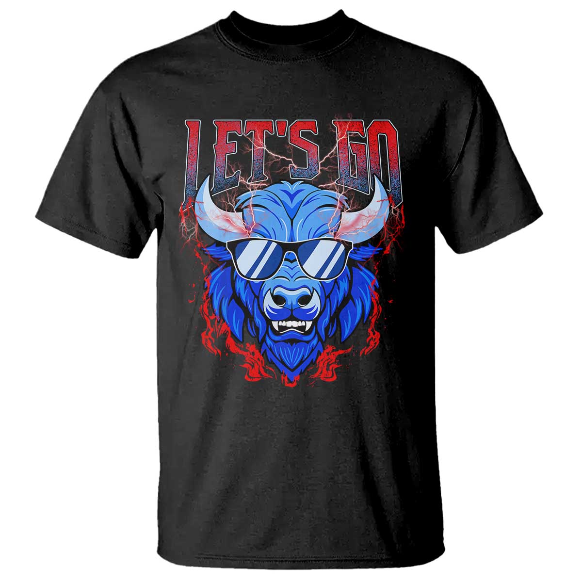 Let's Go BFB T Shirt Fan Apparel WNY Pride TS10 Black Print Your Wear