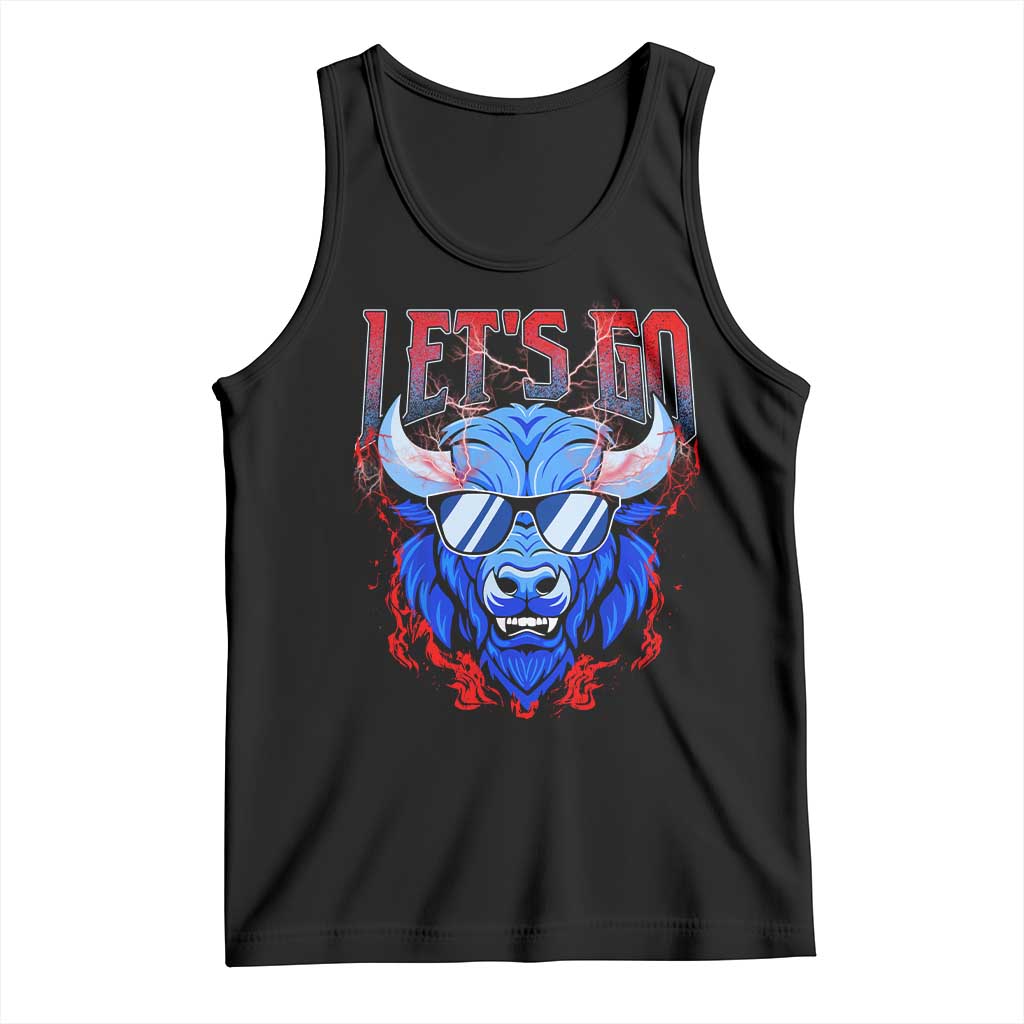 Let's Go BFB Tank Top Fan Apparel WNY Pride TS10 Black Print Your Wear
