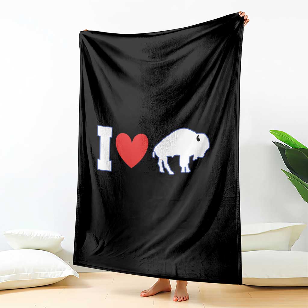 Vintage BF Throw Blanket American I Love Bison TS10 Print Your Wear