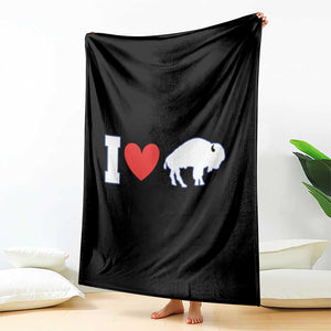 Vintage BF Throw Blanket American I Love Bison TS10 Print Your Wear