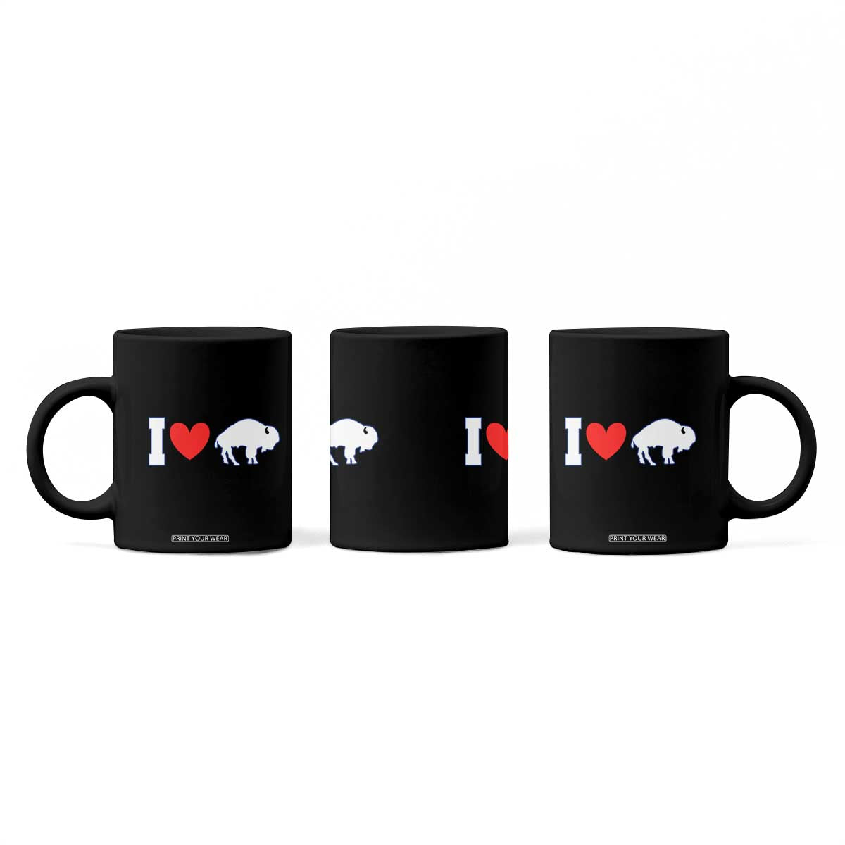 Vintage BF Coffee Mug American I Love Bison TS10 Print Your Wear