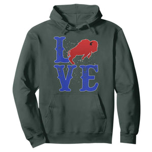 Let's Go Buffalo Hoodie WNY Pride Mafia Gift Wild American Bison Lovers TS10 Dark Forest Green Print Your Wear