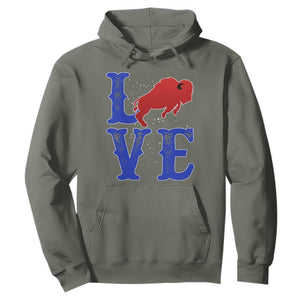 Let's Go Buffalo Hoodie WNY Pride Mafia Gift Wild American Bison Lovers TS10 Military Green Print Your Wear