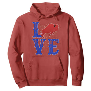 Let's Go Buffalo Hoodie WNY Pride Mafia Gift Wild American Bison Lovers TS10 Red Print Your Wear