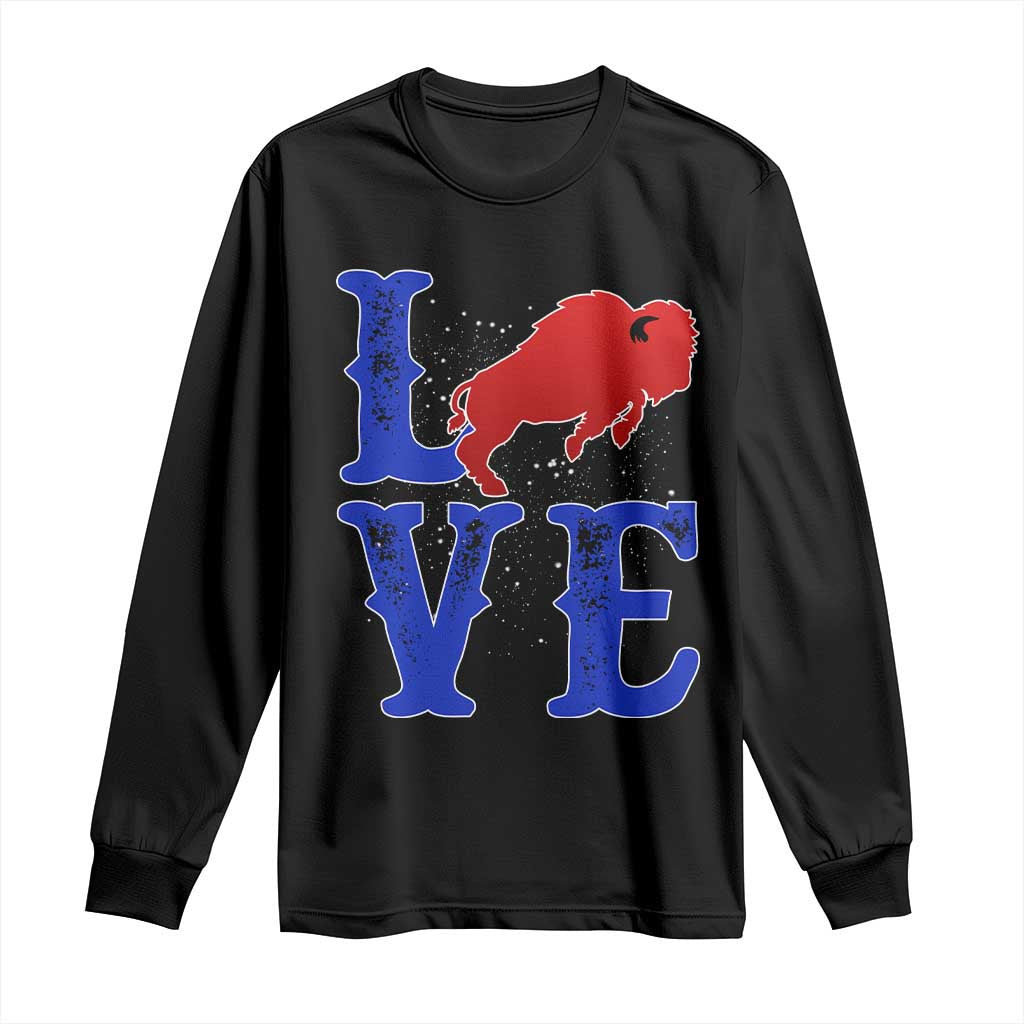 Let's Go BFB Long Sleeve Shirt WNY Pride Mafia Gift Wild American Bison Lovers TS10 Black Print Your Wear