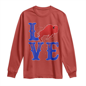 Let's Go BFB Long Sleeve Shirt WNY Pride Mafia Gift Wild American Bison Lovers TS10 Red Print Your Wear